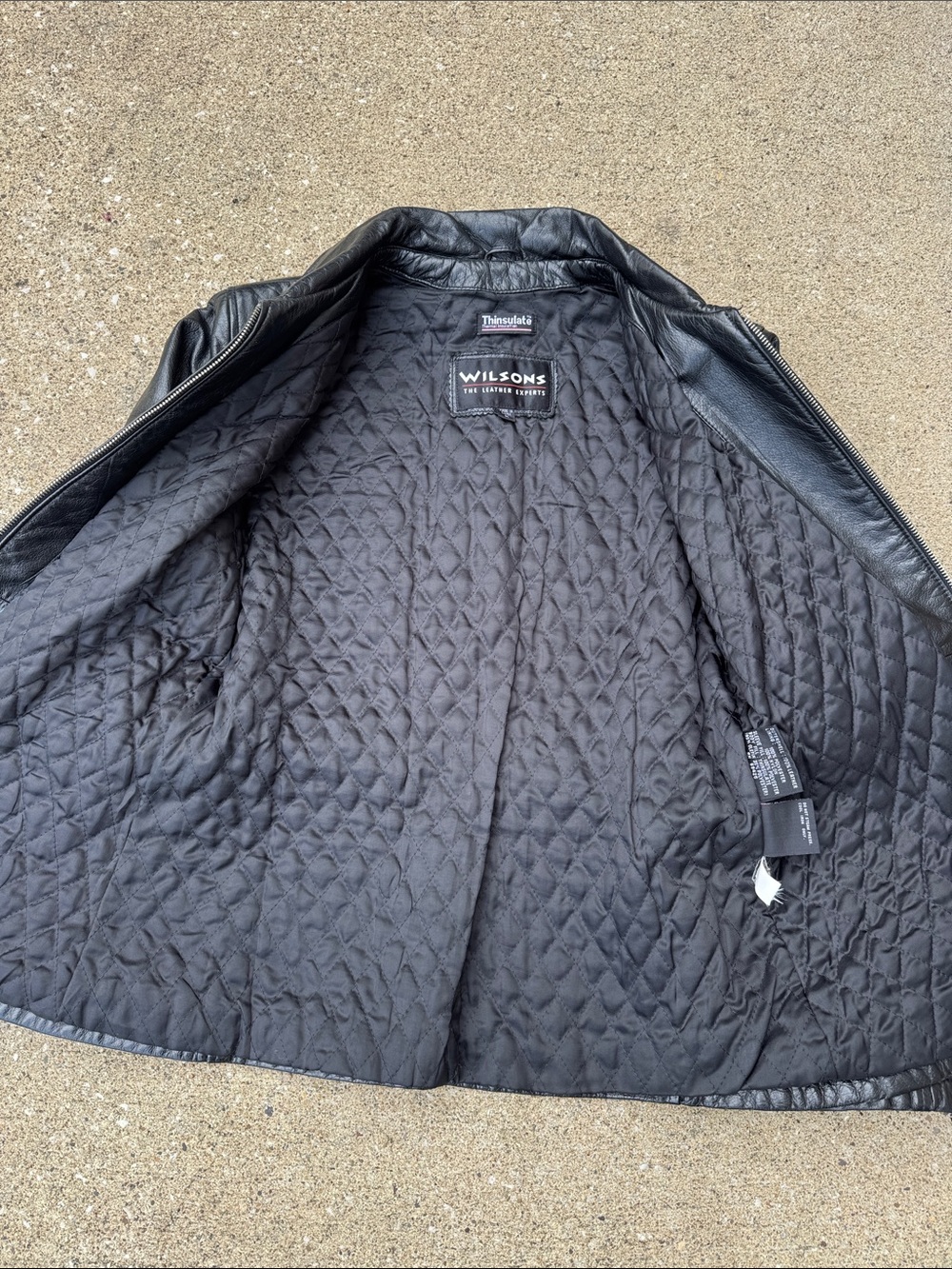 Vintage Wilsons Leather Thinsulate Leather Jacket Size M - Picture 11 of 13